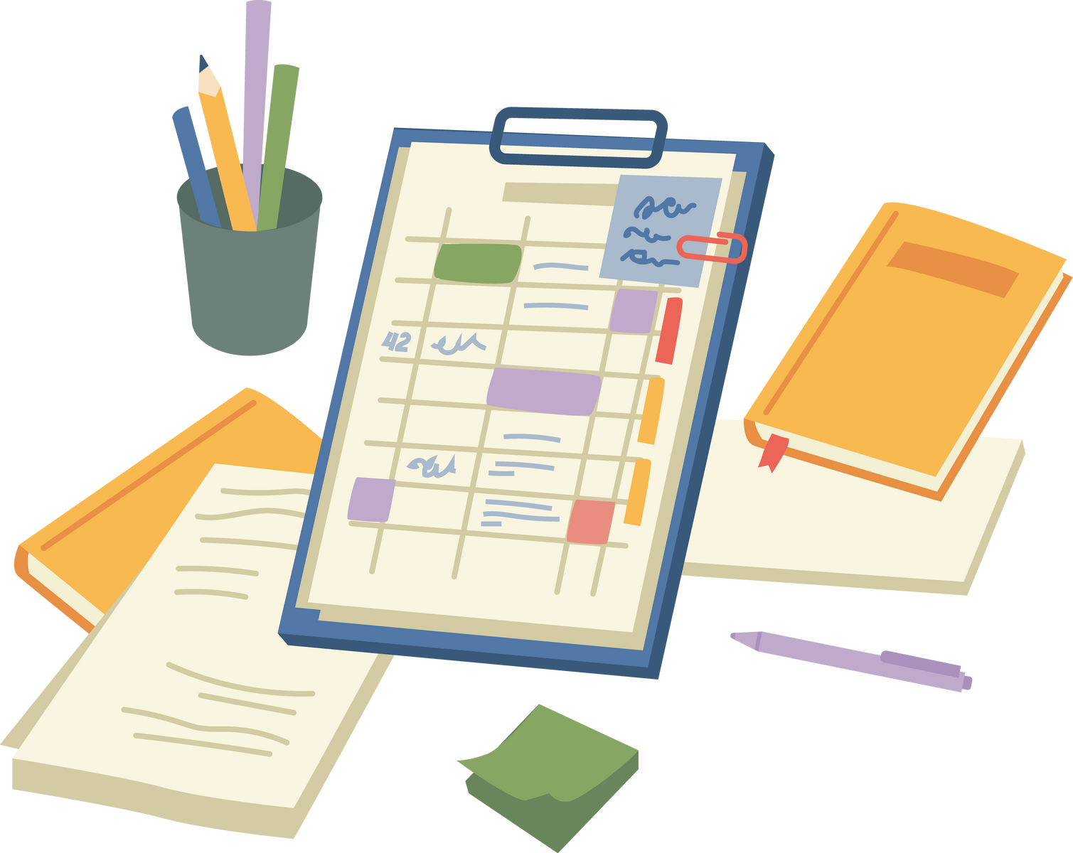 Diary Planner or Organizer, Calendar Schedule